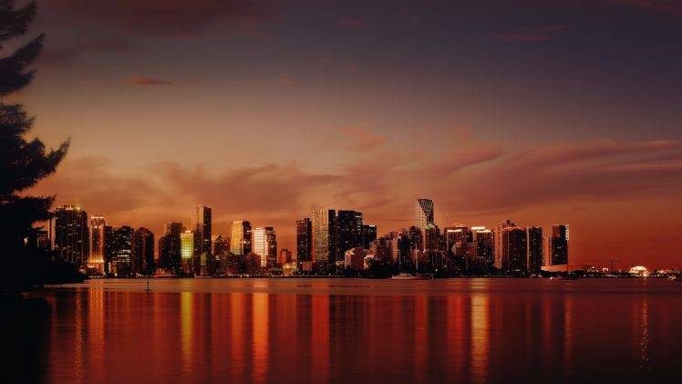city, USA, Miami, Cityscape, Clouds HD Wallpaper Desktop Background