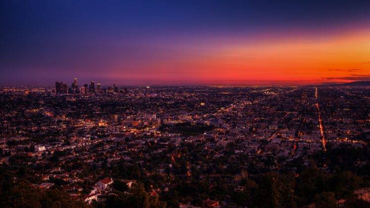 city, Urban, Sunset, Los Angeles, Photoshopped, USA, Cityscape, Sunlight HD Wallpaper Desktop Background