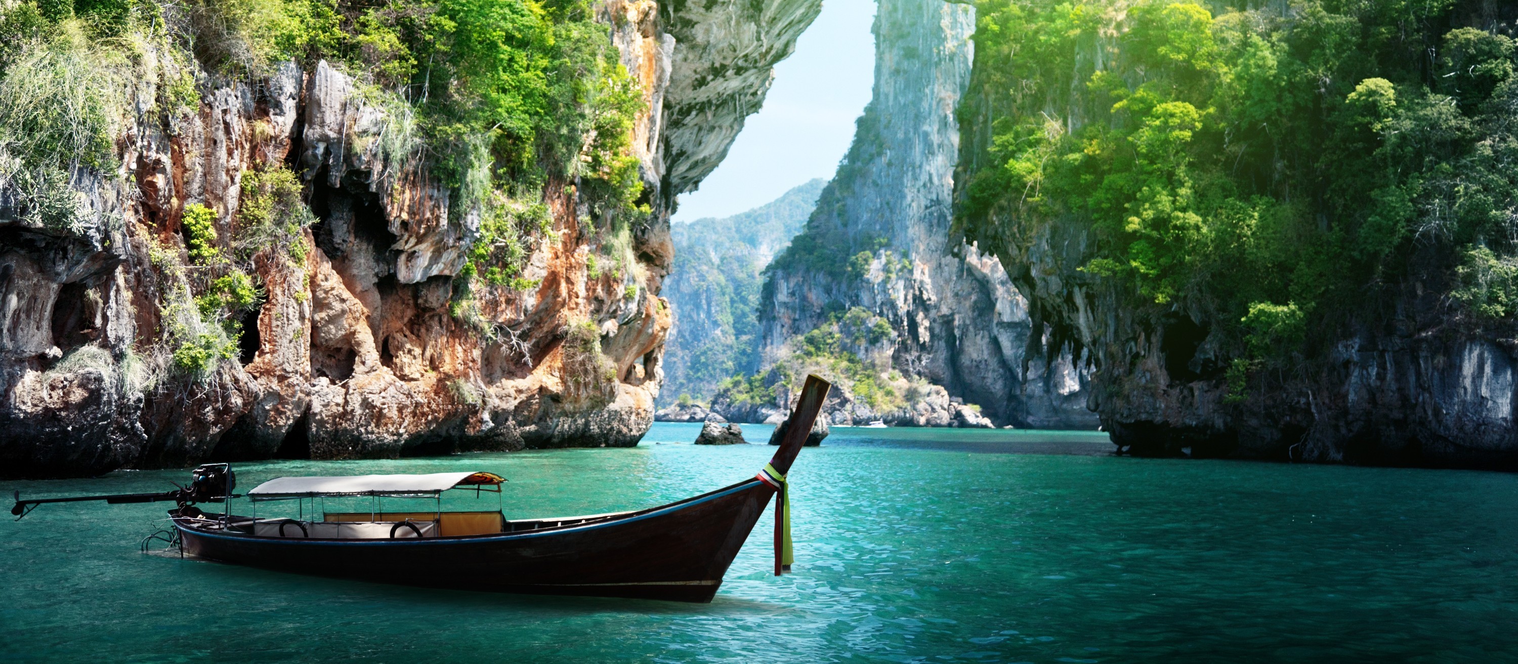 Thailand, Thai, Sea, Nature, Island, Boat, Ship, Rocks, Ark, Water, Vacation, Relaxing Wallpaper