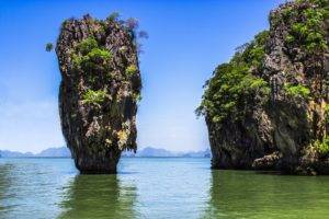 Thailand, Thai, Sea, Sky, Island, Rock, Water