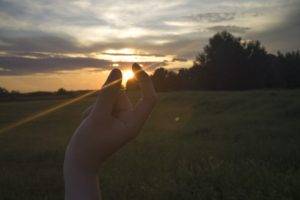 hands, Sunset, Natural light