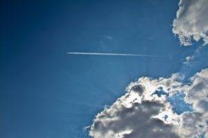 sky, Clouds, Airplane, Aircraft