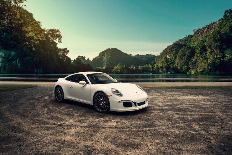 white cars, Porsche, Vehicle, Porsche 911 HD Wallpaper Desktop Background