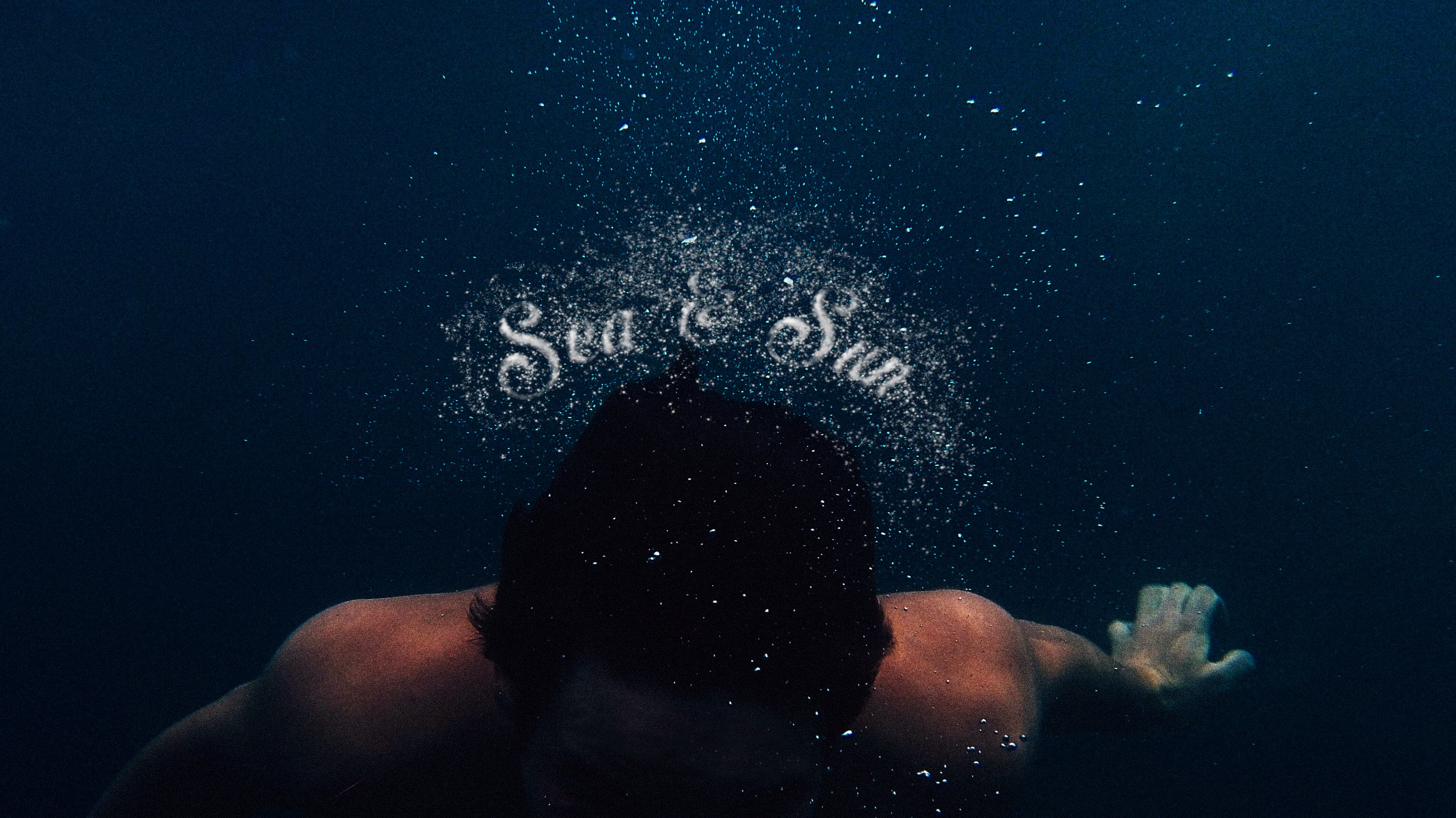 men, Sea, Underwater, Typography, Bubbles, Diving, Water Wallpaper