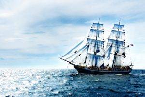 nature, Sea, Old ship, Vehicle, Sailing ship