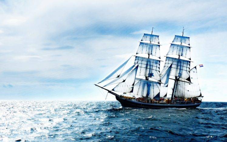 nature, Sea, Old ship, Vehicle, Sailing ship HD Wallpaper Desktop Background