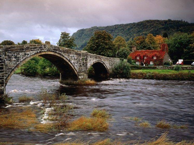 river, Landscape, Bridge HD Wallpaper Desktop Background