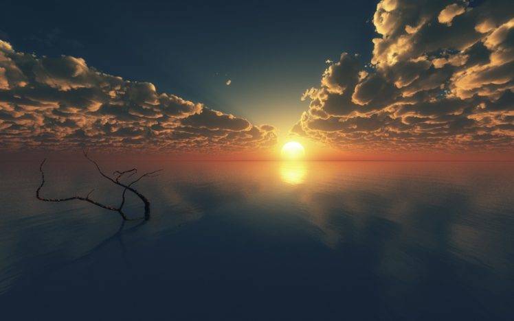 nature, Landscape, Sunset, Sea HD Wallpaper Desktop Background