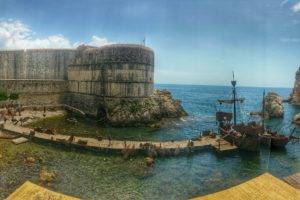 pirates, Dubrovnik, Croatia, Game of Thrones, Set, Movie sets, Film set, Television sets, Sea, Coast, Ship
