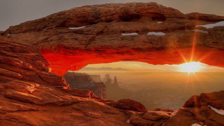 canyon, Sunset HD Wallpaper Desktop Background