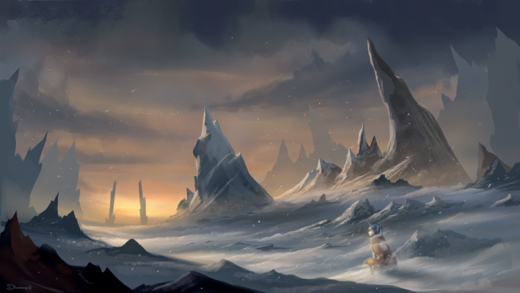 cliff, Mountains, Snow, Sky, Shining Armor, My Little Pony, Mlp: fim, Ridges HD Wallpaper Desktop Background