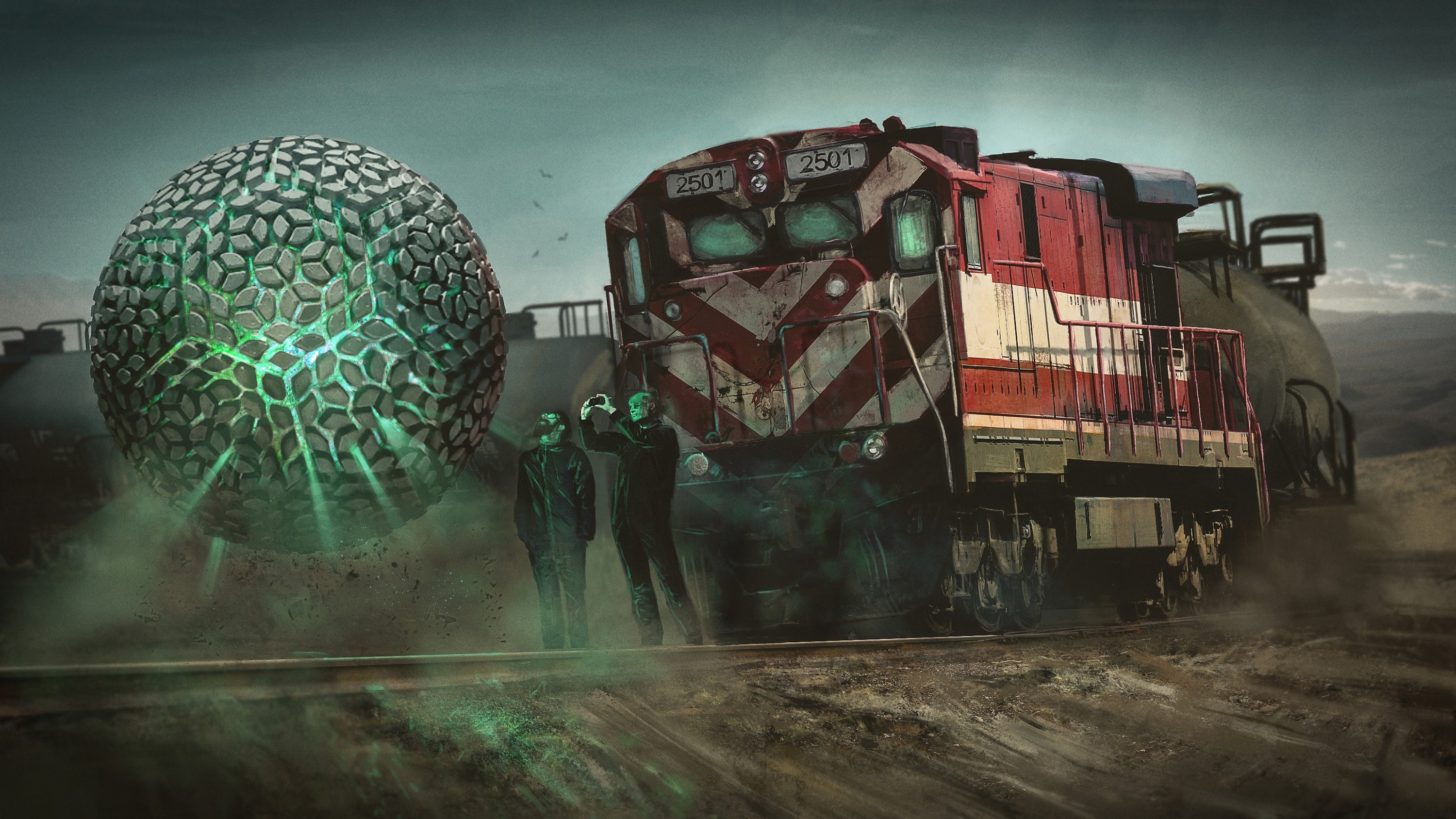 science fiction, Train, Vehicle Wallpaper