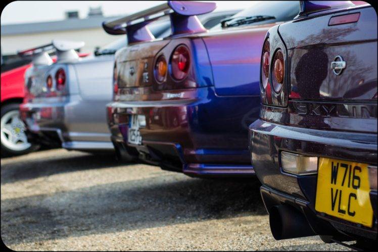 Nissan, Nissan Skyline GT R R35, Nissan Skyline GT R R34, Nissan Skyline GT R R33, Car HD Wallpaper Desktop Background