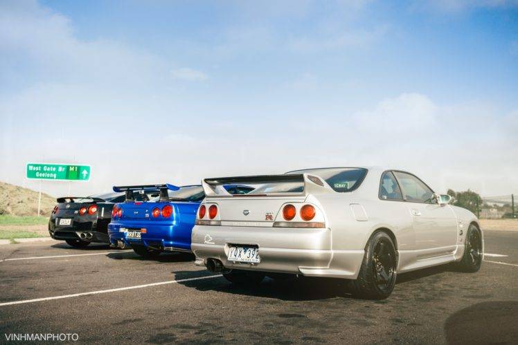 Nissan Skyline GT R R33, Nissan Skyline GT R R34, Nissan Skyline GT R R35, Car HD Wallpaper Desktop Background