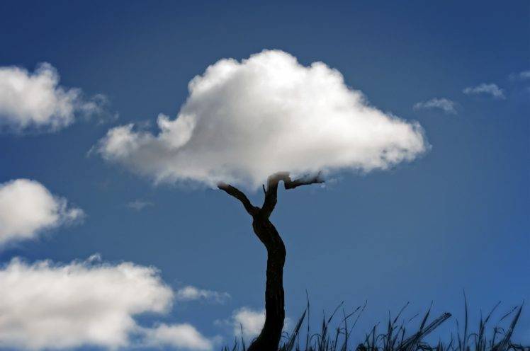 optical illusion, Clouds, Sky, Nature HD Wallpaper Desktop Background