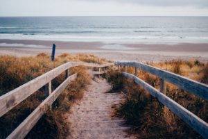 beach, Nature, Water, Waves, Sea, Fence, Sand