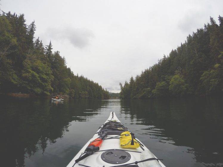 water, Nature, Trees, Boat, River HD Wallpaper Desktop Background