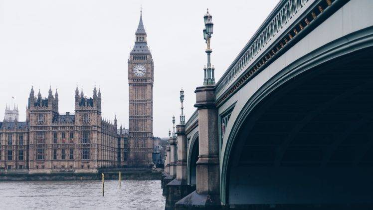 nature, Water, England, London, Big Ben, Bridge, Westminster HD Wallpaper Desktop Background