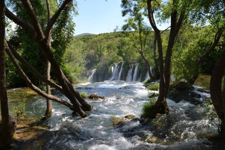 nature, Waterfall, Bosnia, Water, Trees HD Wallpaper Desktop Background