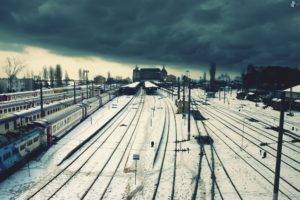 railway, Winter