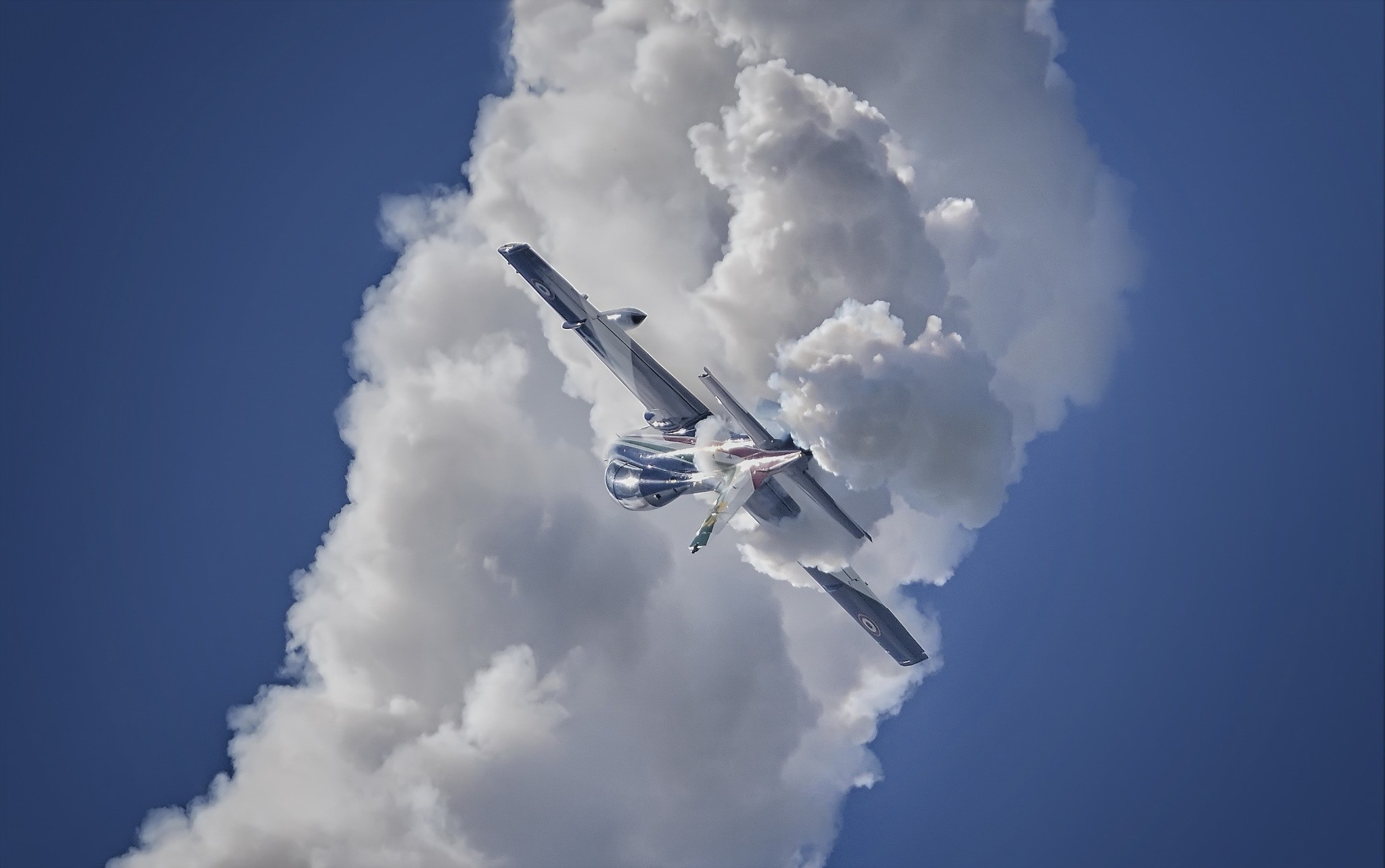 airplane, Aircraft, Aermacchi MB 339, Vehicle, Sky, Clouds Wallpaper
