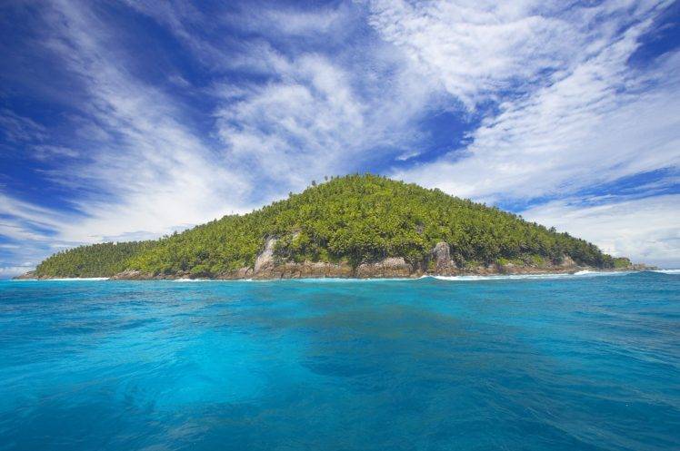 tropical, Island, Sea, Sky, Clouds HD Wallpaper Desktop Background