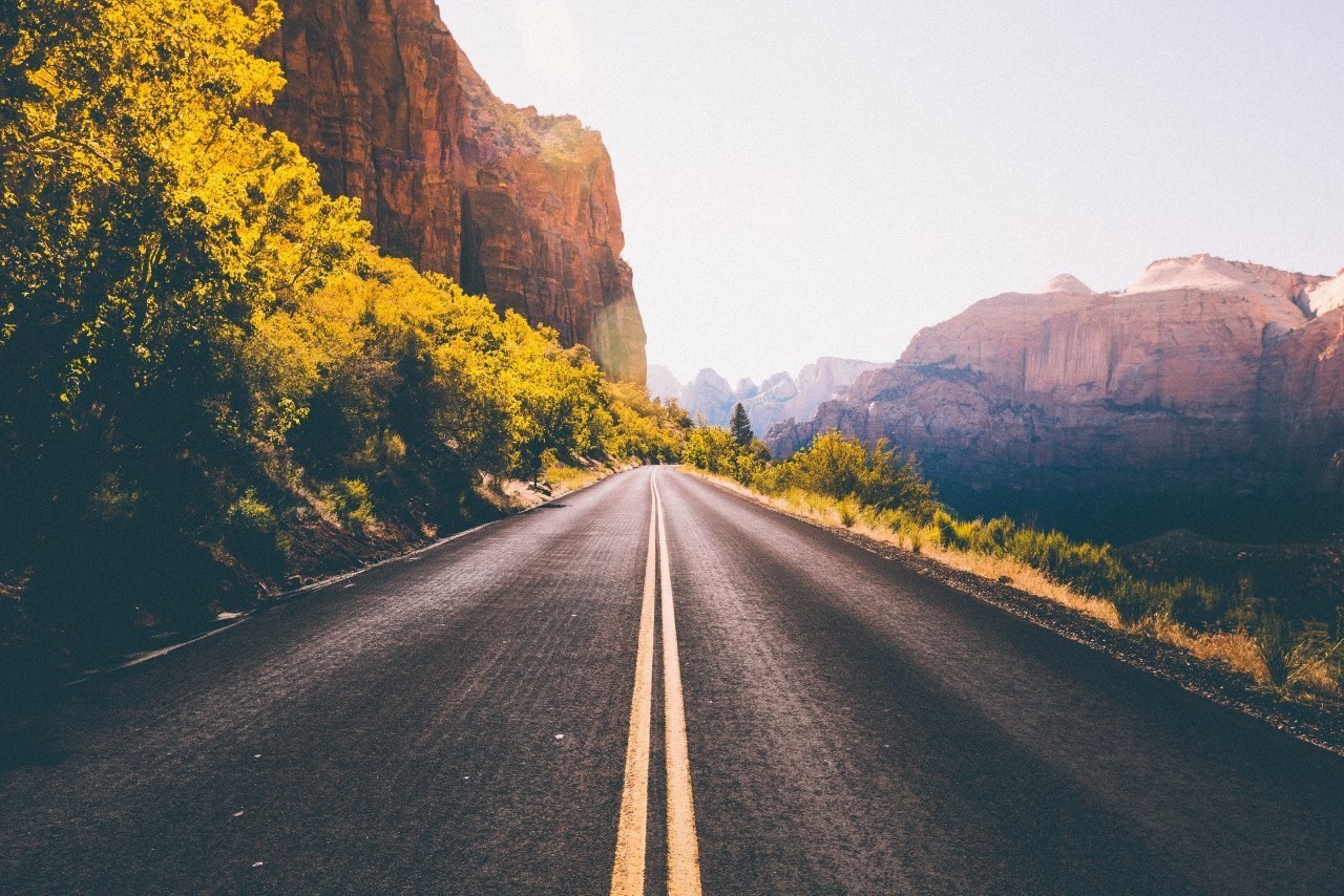 road, Mountains, Nature Wallpaper
