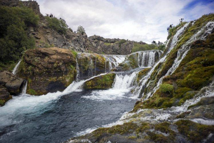 waterfall, Nature, Water, River, Landscape, Iceland HD Wallpaper Desktop Background