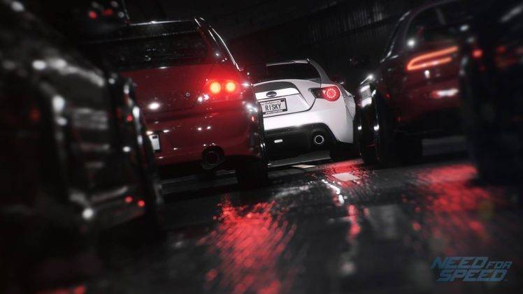 Need for Speed, Mitsubishi Lancer Evolution, Subaru BRZ, Car HD Wallpaper Desktop Background