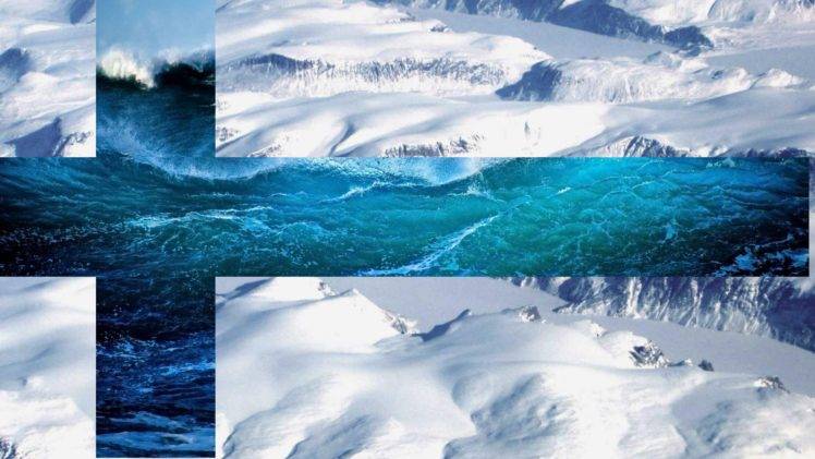water, Snow, Finland, Flag, Mountains, Sea HD Wallpaper Desktop Background