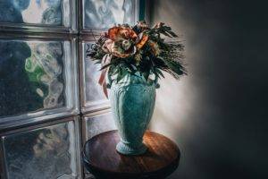 window, Vases, Flowers