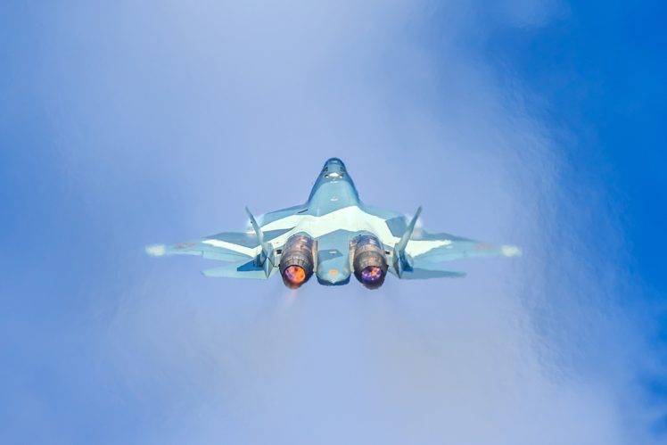 T 50, Military aircraft, Vehicle, Afterburner, Military, Sukhoi PAK FA HD Wallpaper Desktop Background