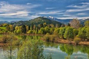 nature, Landscape, Photography, Spring, River, Mountains, Trees, Forest, Idaho