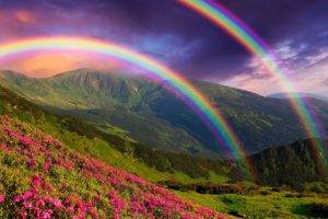 nature, Rainbows