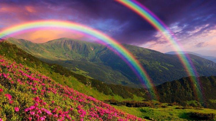 nature, Rainbows HD Wallpaper Desktop Background