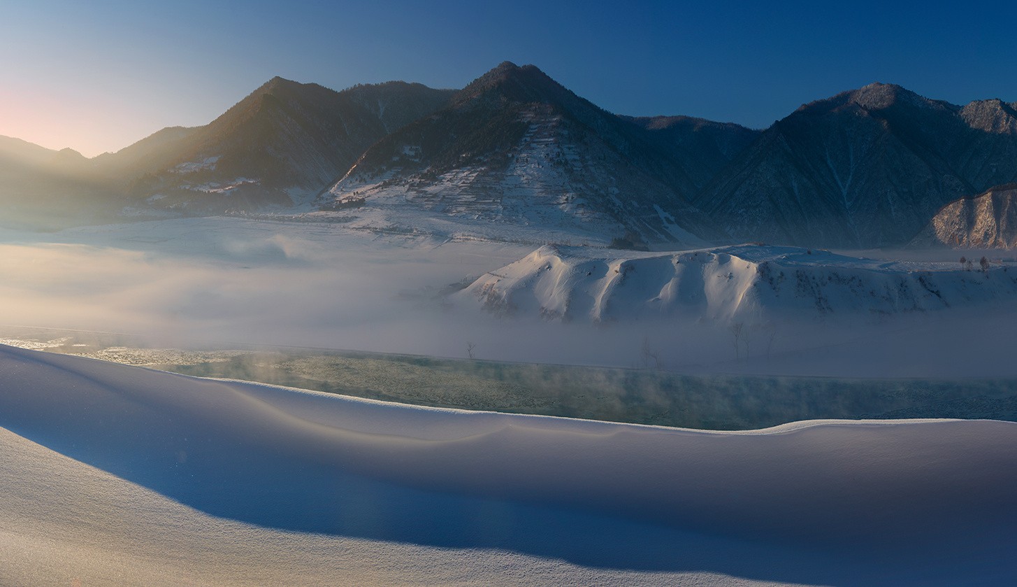 photography, Landscape, Mountains, Snow, Nature, Mist Wallpaper