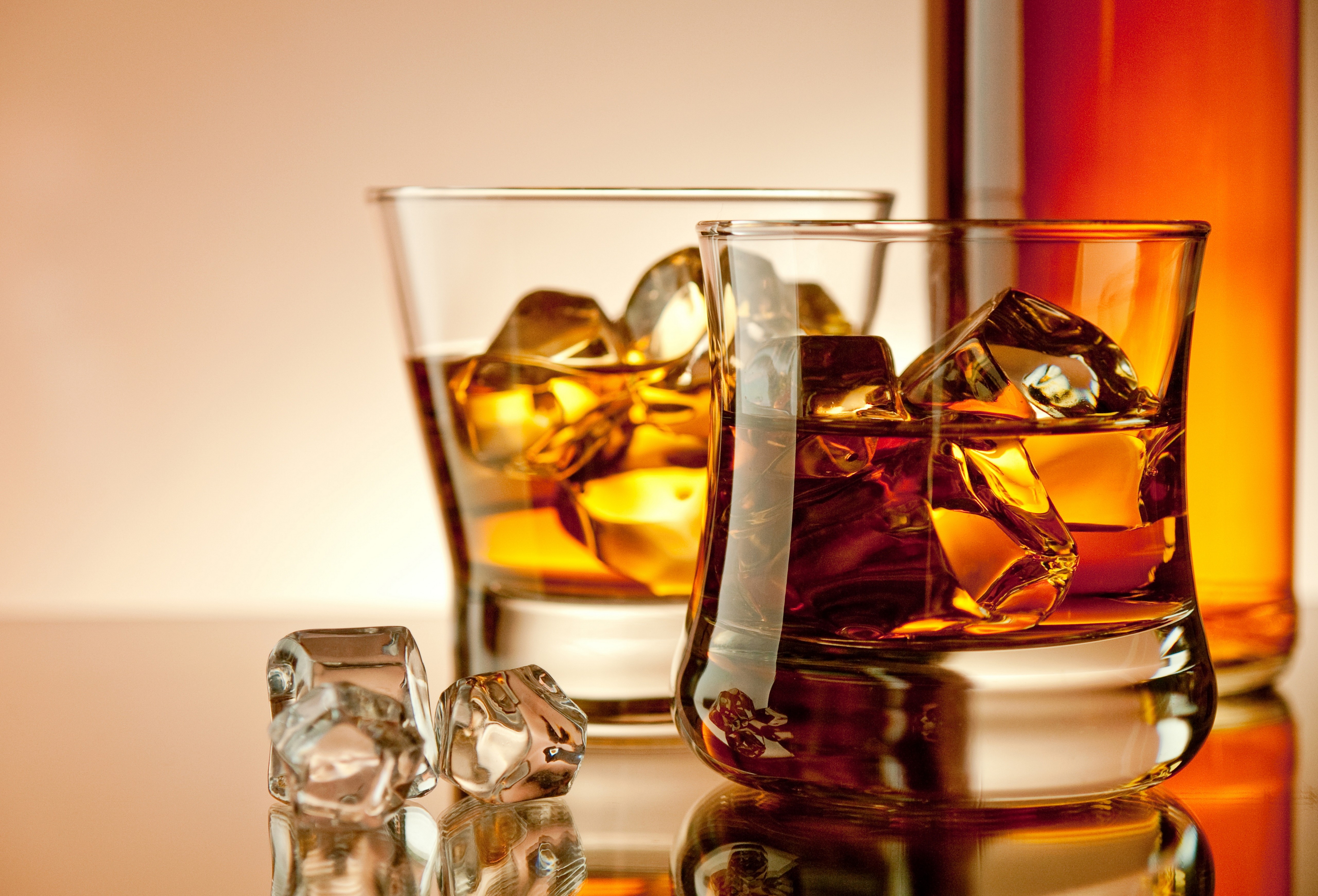 glass, Whisky, Macro Wallpaper