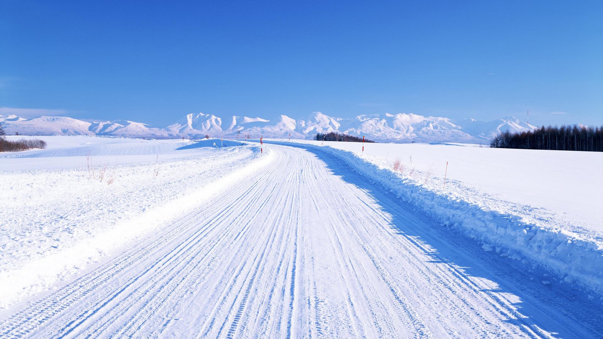 winter, Snow, Sky Wallpaper