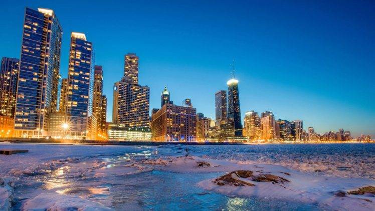 winter, Ice, Chicago HD Wallpaper Desktop Background