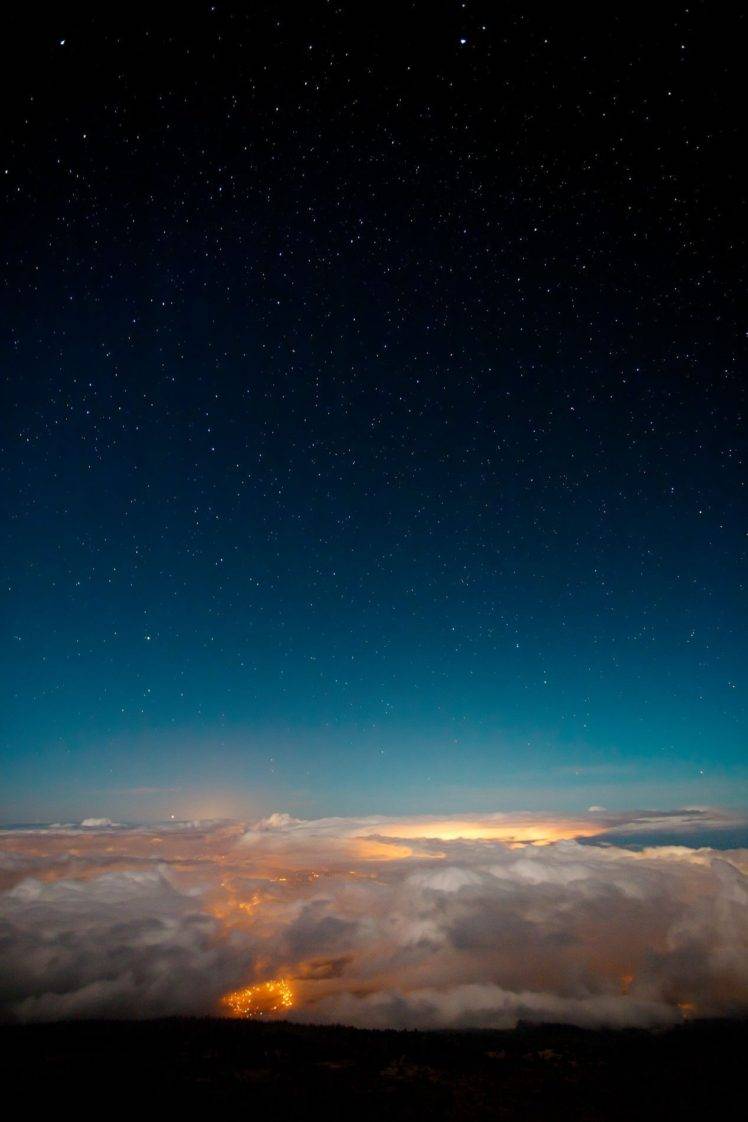sky, Stars, Clouds, Night HD Wallpaper Desktop Background