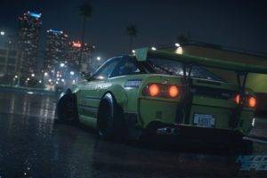 car, Need for Speed, Police cars, Trees, Road, Tail light, Spoilers, City, Modified