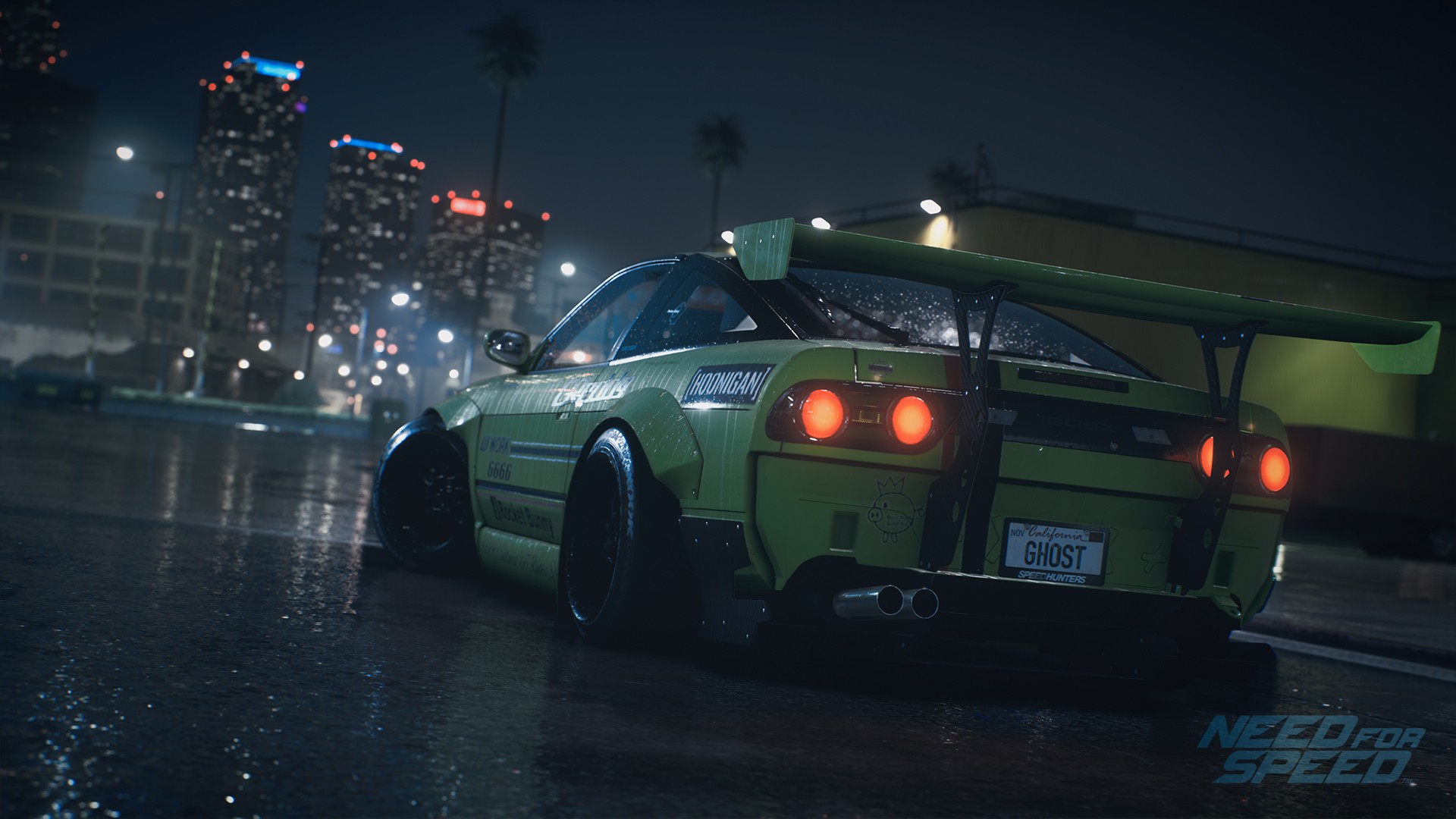 car, Need for Speed, Police cars, Trees, Road, Tail light, Spoilers, City, Modified Wallpaper