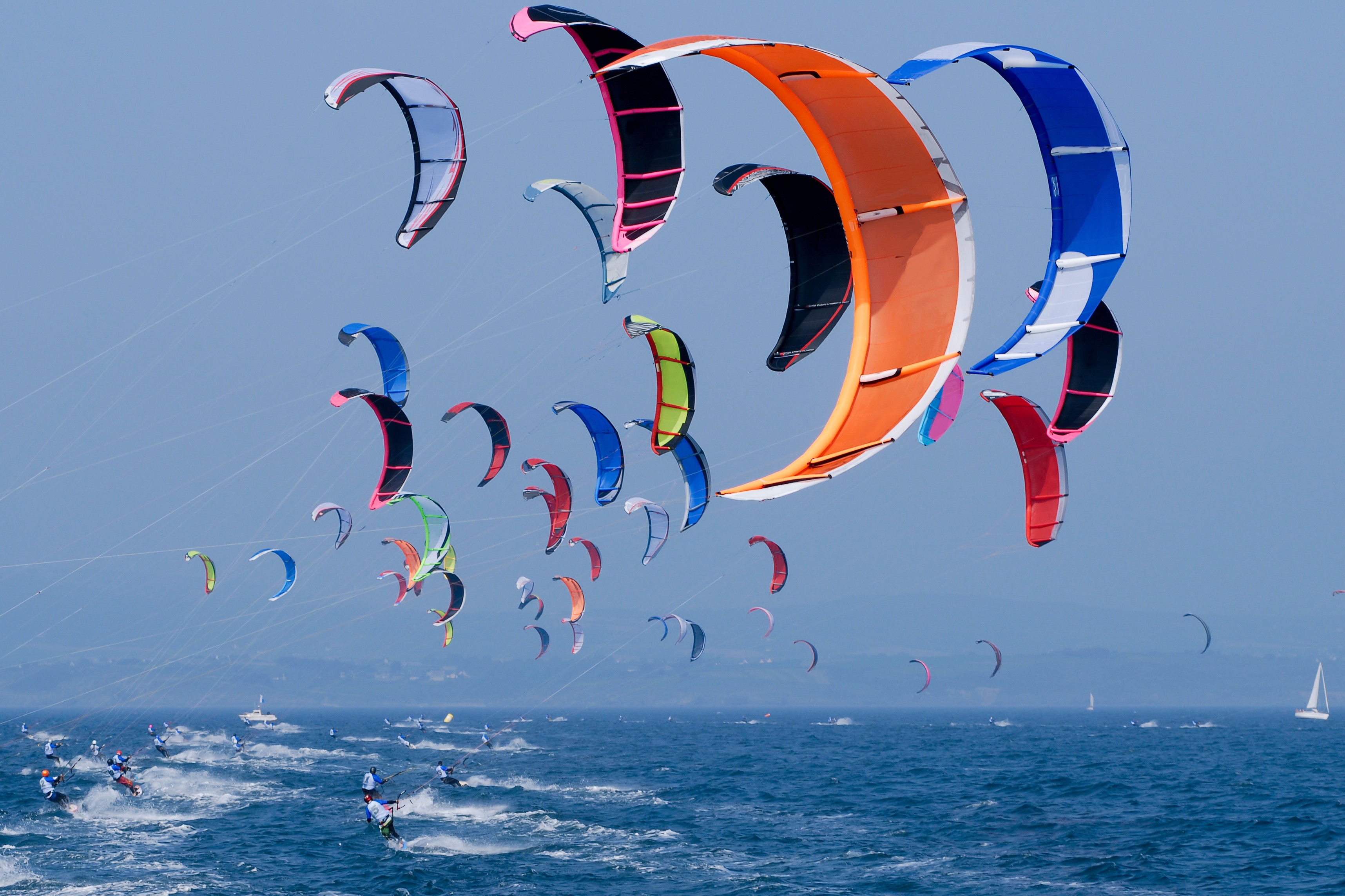 kitesurfing, Sport, Sea Wallpaper