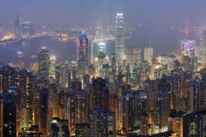 city, Sky, Nature, Hong Kong