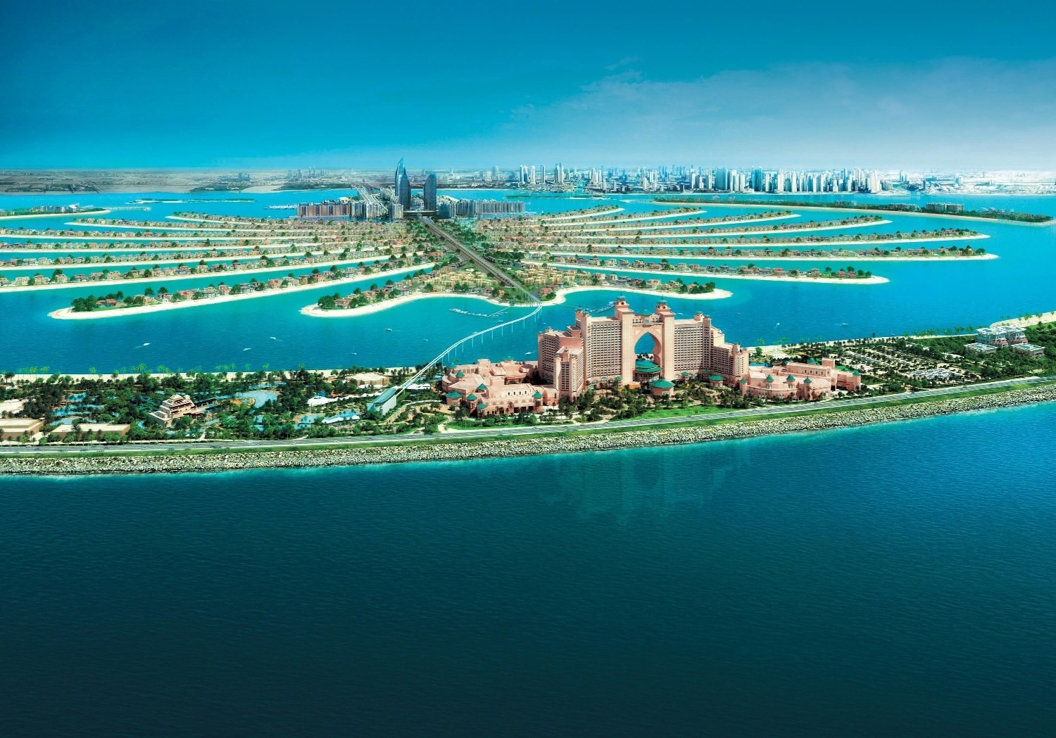 nature, Landscape, Photography, Cityscape, Modern, Urban, Aerial view, Architecture, Sea, Skyscraper, Dubai, United Arab Emirates Wallpaper