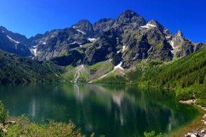 nature, Landscape, Photography, Lake, Forest, Blue, Sky, Tatra Mountains, Poland