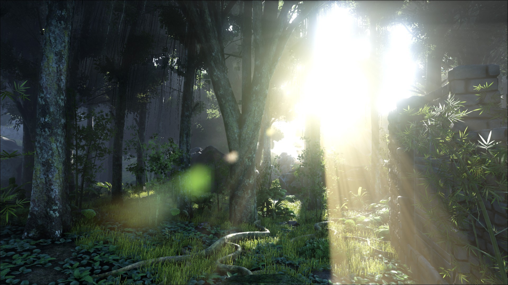 Ark: Survival Evolved, Video games, The Island, Sunlight, Jungle Wallpaper