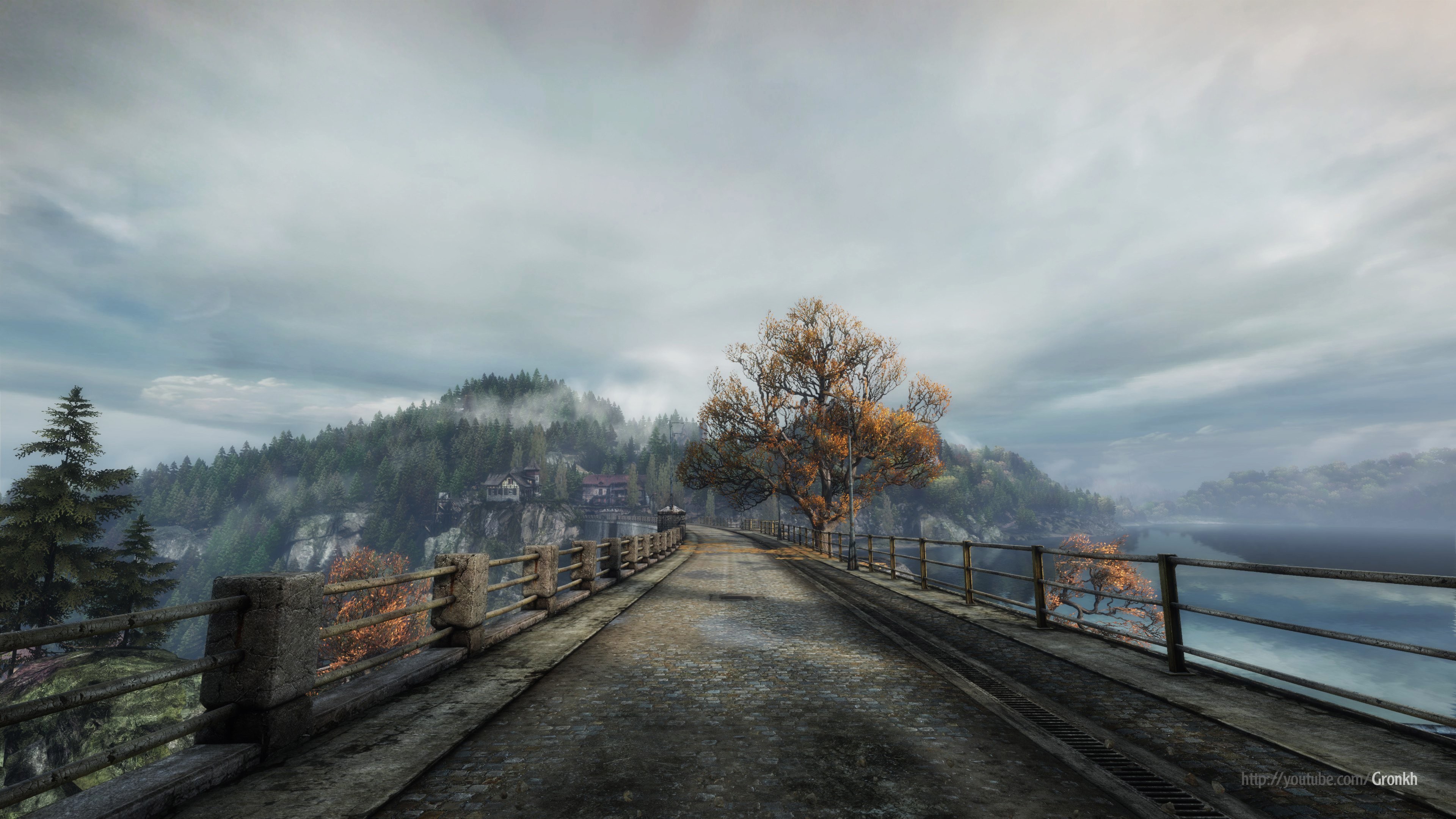 clouds, Trees, Depth of field, Video games, The Vanishing of Ethan Carter Wallpaper
