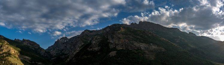 landscape, Panorama, Mountains, Sky, Nature, Clouds HD Wallpaper Desktop Background