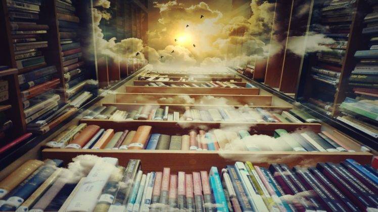 brain, Sky, Books, Clouds, Studying, Culture HD Wallpaper Desktop Background